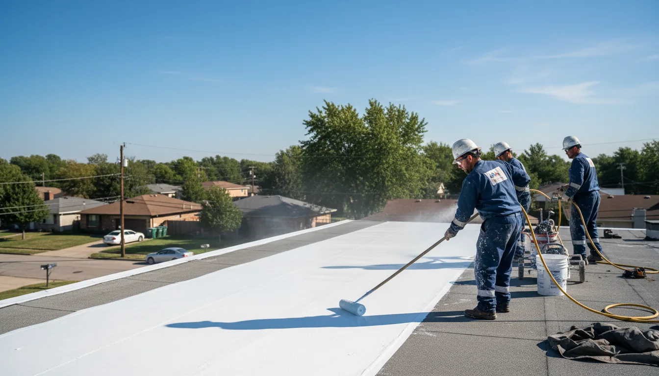 Commercial roof coating in Bandera, TX near me